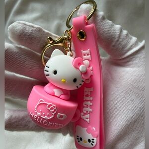 Hello Kitty Pink and White Keychain